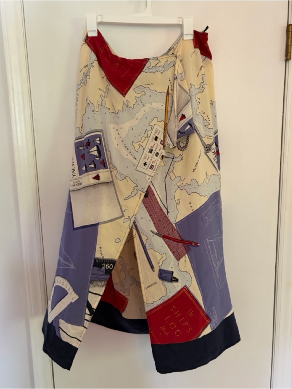 Vintage Ralph Lauren Silk Wrap Skirt 10